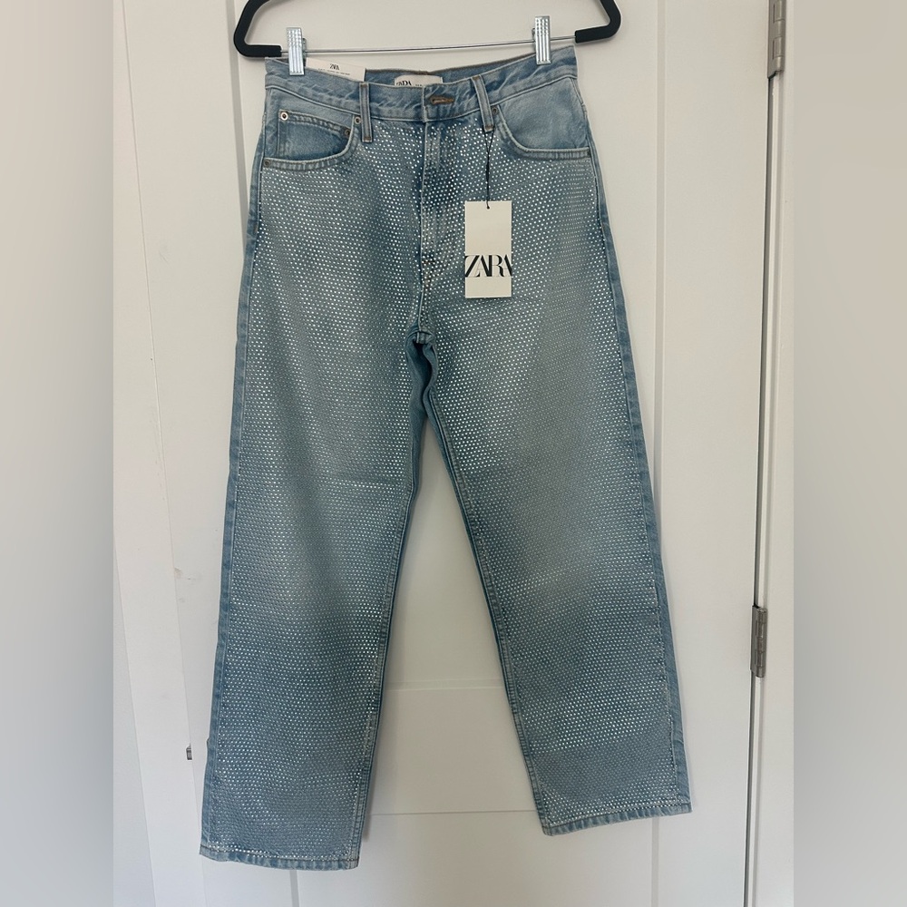 New Zara rhinestone jeans